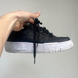 Nike black air forces